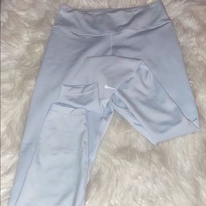 blue nike leggings!!